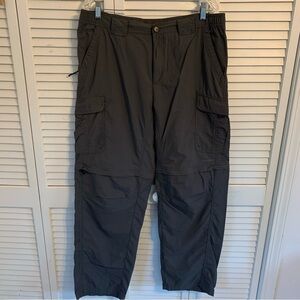 Columbia Omni-Dry Titanium Convertible Outdoor‎ Cargo Pants Mens L Gray Hiking